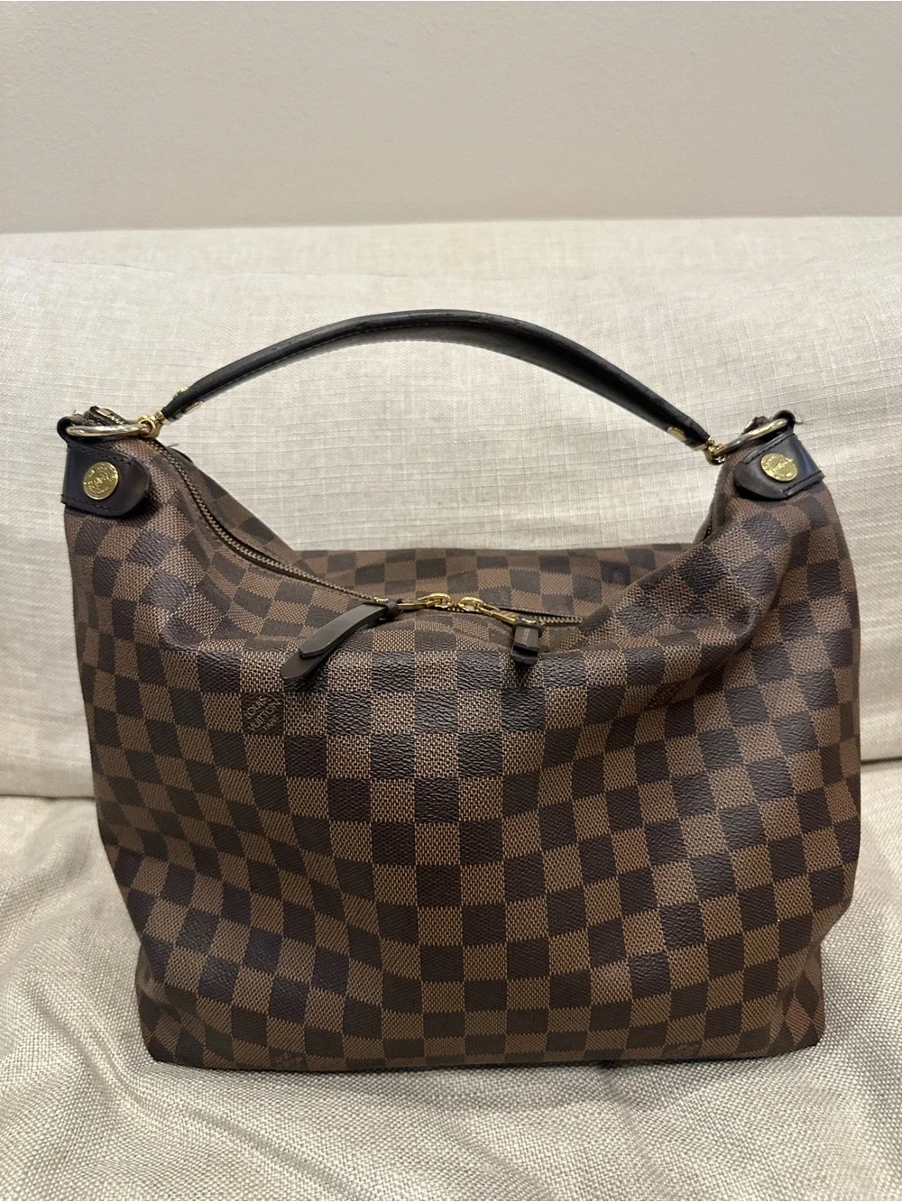 Louis Vuitton Doumo Damier Hobo Shoulder Bag